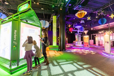 Designed to promote the skills behind design thinking, innovation and invention, the 17,000-square-foot interactive space challenges guests of all ages to explore their inner creativity.