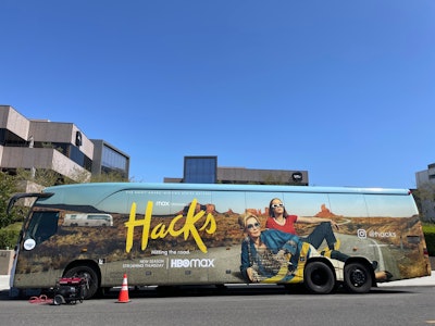 HBO Max Hosts Promotional Bus Tour for Hacks