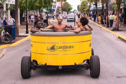 In 2019, Lime Media worked with Anheuser Busch-owned Landshark Lager to promote its beer with a mobile hot tub, which invited the public to sit inside and enjoy a tour of Key West, Fla.