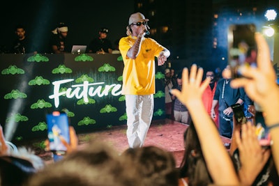 Future was the event headliner and performed his newest album for partygoers. Female rapper Latto also took the stage, and Bostwick said a standout moment was when the crowd went wild as Latto sang her top hit, Big Energy. The grand finale of the night: 400 drones performed a jaw-dropping show, flying in the formation of a PATRÓN bottle before seamlessly transitioning into the PATRÓN Tequila logo, spelling out “Simply Perfect,” the brand’s catchphrase, along with Future and Latto’s names.