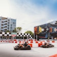 The pop-up experience was open to the public May 3-7. For five days, attendees could race one another in TAG Heuer-branded go-karts.