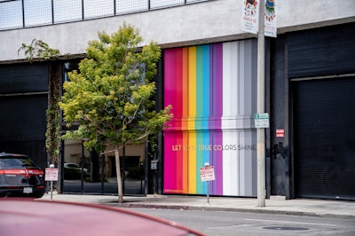 The activation, which hosted both a VIP and public experience over the weekend of May 21-22, featured both rainbow and grayscale themes to tie into the two toy lines or 'schools.'