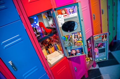“Select lockers were propped out with the elements from each character’s interests and talents from the program, creating surprise and delight,' Stoelt explained.