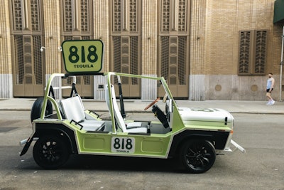 The 818-wrapped, electric Mini Moke concluded its drive through the parade at Common Ground Bar, where the tequila brand hosted an after-party. Naturally, themed cocktails were served and included the “Pride Tai,” a refreshing blend of 818 reposado and blanco with aged rhum, lime juice, triple sec, orgeat, demerara syrup, and falernum.
