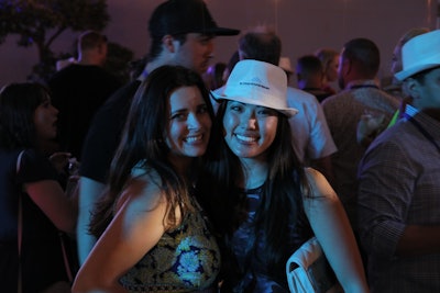 Smile! Attendees pose together during the Monday night festival in Old San Juan.