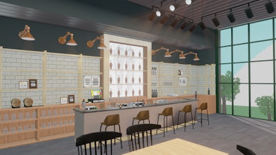 Virtual visitors could embark on a mixology quest to gather ingredients and customize a cocktail, as well as sample a virtual menu of signature cocktails served by a nonplayer character (NPC) bartender.
