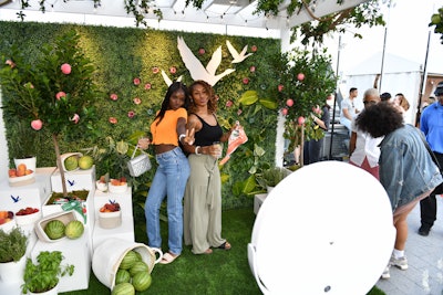 Concert attendees could enjoy greenery- and fruit-filled photo ops while sipping on three custom Grey Goose Essences cocktails—including Kehlani’s signature drink, the Kehmami, which sold out in less than an hour.