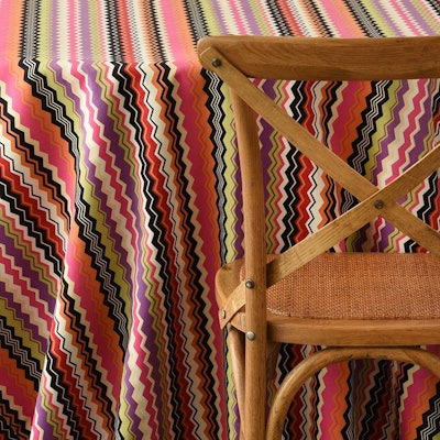 Candy Missoni table linens (starting at $35, depending on size), available globally from Nuage Designs