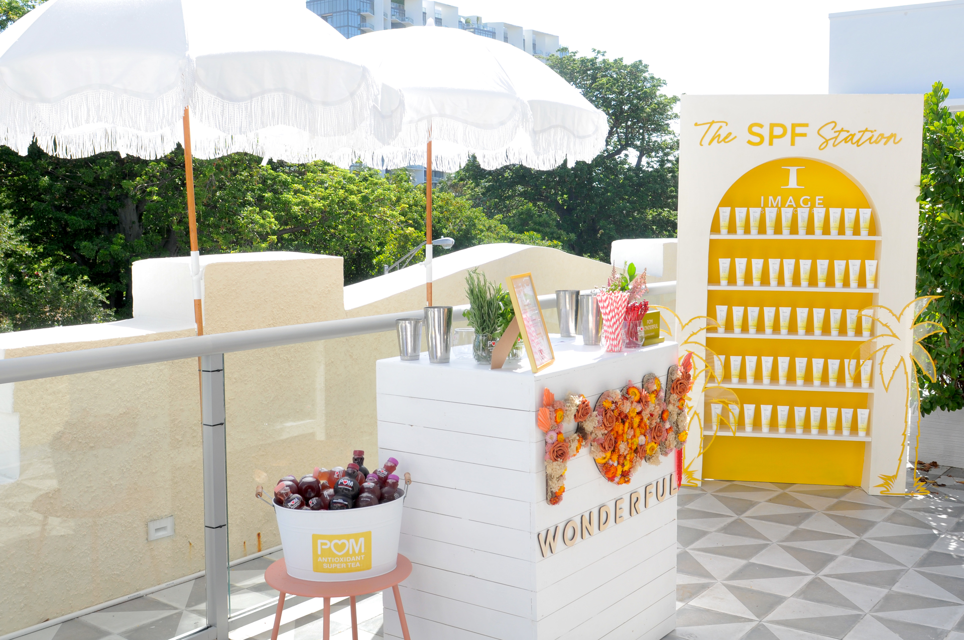 IMAGE Skincare also held an exclusive gifting suite at the Plymouth Hotel where 150 VIPs were invited to receive a facial courtesy of the brand. Here, there was also a refreshment bar courtesy of POM Wonderful. &ldquo;Our event stood out due to the fact that it was a true omni-channel experience that left no stone unturned,&rdquo; Popowystch said. &ldquo;Everyone who visited [the sunblock party and VIP suite] was able to leave with IMAGE goodies or hands-on experience with the SPF.&rdquo;