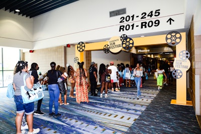 The event’s inaugural film festival, produced by Gold Sky Productions and sponsored by Disney, allowed Black creators to showcase their talent in front of industry stakeholders and the community. The three-day experience included screenings, cast discussions, and meet-and-greets, as well as a lounge for special guests.