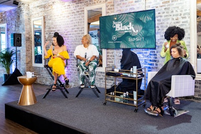 The lineup also included a live hair demo and discussion from Rap Sh!t hair department head and celebrity hair stylist Felicia Leatherwood and Sienna Naturals co-founder Hannah Diop.