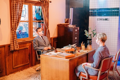 A replica of Susie Myerson’s office was inspired by the set designed by acclaimed production designer Bill Groom. Details included Susie’s business cards and desk plaque, and even a working typewriter. In her experience, Birnbaum noted that successful consumer activations are “all about authenticity” right now. “Being true to the show [is] what fans really respond to.”