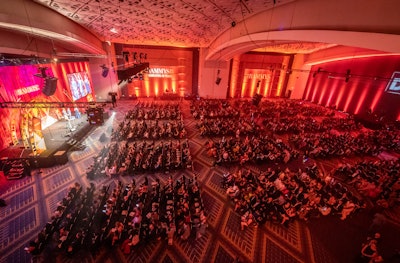 About 2,700 people were in attendance to celebrate the talent and accomplishments of the hard-working professionals that make up the D.C. area's foodservice community. The convention center's A and B ballrooms were lit with a red glow during the awards ceremony—a nod to the 40th anniversary, also known as the ruby anniversary.