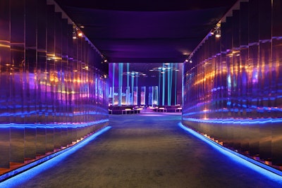 The after-party for the SAG Awards, held in Los Angeles in January 2018, featured a nightclub-inspired space with a “reflection” theme. Designer Tony Schubert of Event Eleven covered the space with reflective surfaces, while dramatic, colorful lighting created prisms throughout the space. The theme extended to the photo booth, which was inspired by Yayoi Kusama’s Infinity Mirrors exhibit at the Broad museum, while guests entered the after-party through a tunnel of mirrors (pictured). In addition to evoking a sleek, modern, and technological feel, Schubert told EW.com that the theme worked as a nod to the introspection the entertainment industry had been facing in 2018 after widespread sexual assault allegations. Inside the SAG Awards' Nightclub-Inspired After-Party