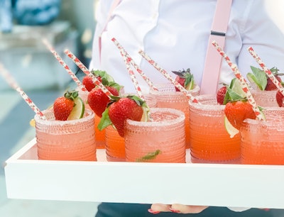 Strawberry Basil Mock Margarita