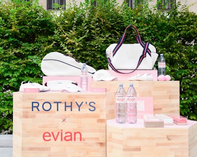 Rothy’s limited-edition collection was made from recycled evian bottles, and pieces were on display at the event. The first-of-its-kind collection features footwear, bags, and accessories inspired by the game of tennis. It’s available on Rothys.com and IRL in Rothy’s New York City store locations.