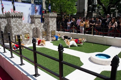 Lifetime promoted its new movie, Harry and Meghan: A Royal Romance, by hosting a faux royal wedding with eight corgis, each playfully dressed as a member of the British royal family. The event took place on May 8, 2018 in New York’s Herald Square Plaza. The event played on Queen Elizabeth II’s love for corgis. She owned more than 30 dogs of the breed during her lifetime. See more: Why These Corgis Were Dressed Like the British Royal Family