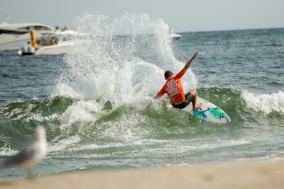 A surf contest took place during the festival and featured the top male and female professional surfers from the East Coast.