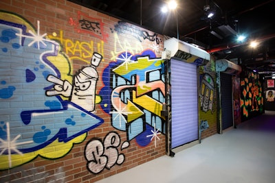 Attendees can try their hand at graffiti writing with this virtual graffiti experience.
