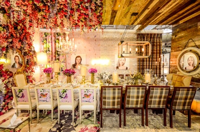 Seating areas can also make an impact by complementing the event's decor, like this vignette from Diffa's 17th annual Dining by Design event in 2014. The New York Design Center tablescape, designed by Kati Curtis, riffed on male and female gender stereotypes—pairing traditional masculine and feminine sensibilities side by side to highlight their differences but also simultaneously uniting them. The floral and plaid chairs immediately set the tone for the design concept. See more: The Best Decor Ideas From Diffa's Dining by Design in New York