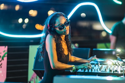 Performers including TSHA (pictured) styled the sunglass collection during their rooftop performances. The collection reinvents the brand’s iconic Wayfarer with four transparent color combinations.