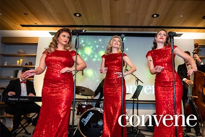 Musical entertainment at Convene Holiday Showcase