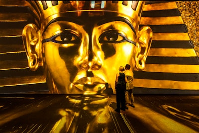 Beyond King Tut: The Immersive Experience transports visitors to Ancient Egypt with nine galleries that explore the 3,300-year-old story of King Tut, including his rule as a child pharaoh, his family, the discovery of his tomb, the mysteries surrounding his early death, and his journey to the afterlife.