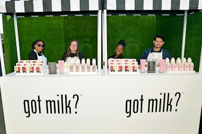 Got Milk sponsored the concessions stand located at the Parking Lot Stage (aka the main stage) and served donuts paired with real California milk. The samples were available as guests entered the main stage ahead of all events taking place in the space.