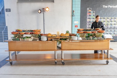 The evening began with an intimate cocktail reception in the museum’s main atrium where guests enjoyed “herbivore” and “carnivore” grazing stations.