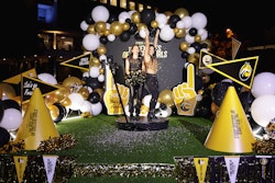 The photo booth by Smilebooth was decked out in props from the fictional Essex College.