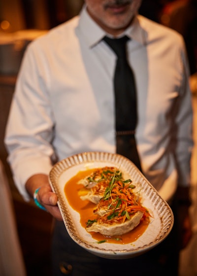 Grilled Carrot Gyoza