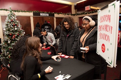 There was also a custom ornament station, along with a toy and food drive for Iris House, a local nonprofit that provides support and education services for women and families affected by HIV/AIDS.