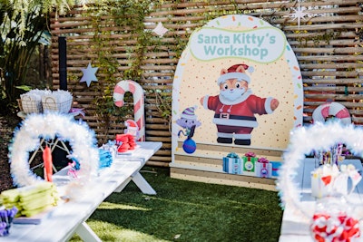 Holiday activities commenced at Santa’s Kitty Workshop, where participants earned tokens they could cash in at the end of the event for Gabby-themed merchandise out of Gabby's Toy Box.