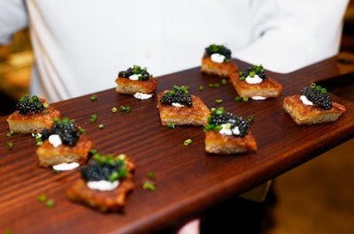 Potato Latkes with Caviar