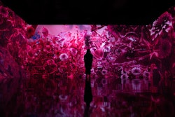 Curated and designed by ARTECHOUSE Studio, the multidisciplinary creative division of the company, the new multisensory exhibition explores the Pantone Color of the Year 2023, PANTONE 18-750 Viva Magenta. It opened during Art Basel in Miami Beach and will run through spring 2023.