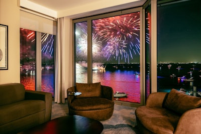 Watch the Chicago fireworks from your hotel room.