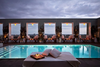 Celebrate with art and an open bar at Mondrian Los Angeles.