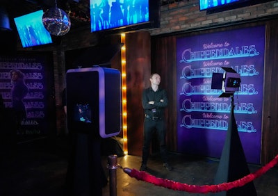 The experience included clips from the show, two performances by dancers, and a photo booth.
