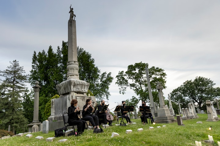 The Green-Wood Cemetery in Brooklyn serves as a venue for Death of Classical events.