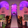 Waldman told BizBash that “design challenges coming into this year’s event were not only centered around creating a fresh take on the annual party, but also elevating and enhancing the existing architecture of the venue.” The concept was ever-present at the entrance into The Majestic Downtown’s 9,999-square-foot Grand Hall.