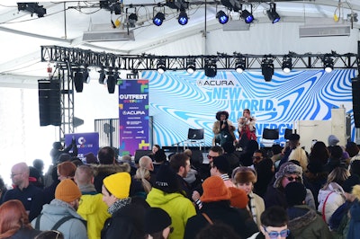 The Outfest Outpost at Acura Festival Village