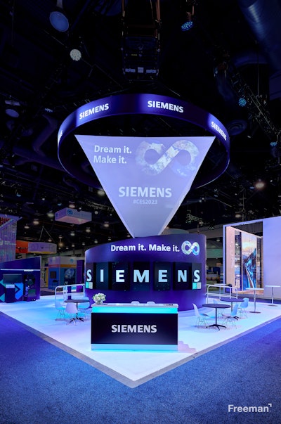 Siemens’s Booth, in Partnership with Freeman