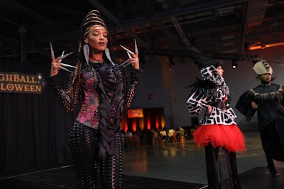In Columbus in the fall, the can't-miss event is HighBall Halloween, one of the city's biggest parties—and a fashion show in its own right. The Convening Leaders opening reception nodded to this with entertainers in elaborate costumes.