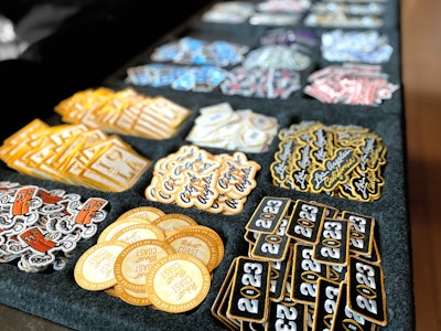 Guests could pair their jackets with a series of custom collectible patches.