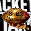 The limited-edition footballs have become collectibles and a go-to grab at the CFP VIP gifting suite. This year's football, in a nod to Hollywood glam, shone in gold. Lettering artist Lauren Nisenson customized all the footballs.