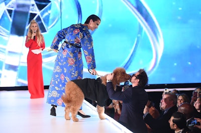 The show included looks from 20 individual designers, including Malan Breton, Gina Roberts, Nicole Miller, Marc Bouwer, Christina Rahm, Gloria Lee, Karen Caldwell, and Victor De Souza. Each collaborated with fashion models and four-legged fur babies to showcase ensembles and raise awareness and philanthropic support for animal welfare.