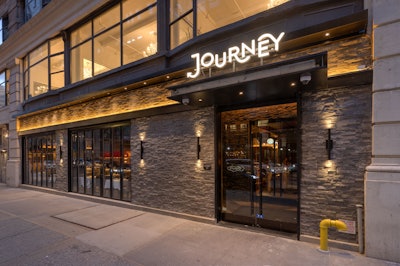 Located in New York City’s Flatiron neighborhood, the Journey space features a bar, lounge, and dining rooms.