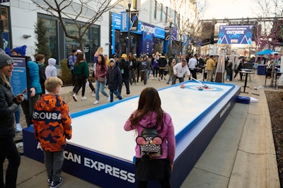 Fans were also able to watch live ice sculpture carving, cozy up to outdoor firepits, and warm up with coffee, tea, and hot cocoa from Canyons Coffee.