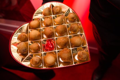 Also on offer? A heart box of truffles. But not the chocolate kind—these are filled with braised short rib!