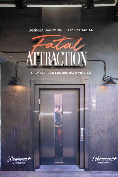 The Fatal Attraction-wrapped elevator was an exclusive SXSW element.